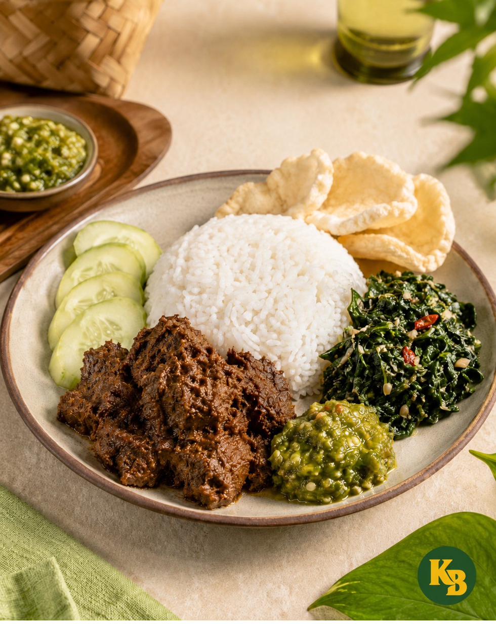 Ayam bakar madu khas Karunia Bahari dengan sayur lodeh