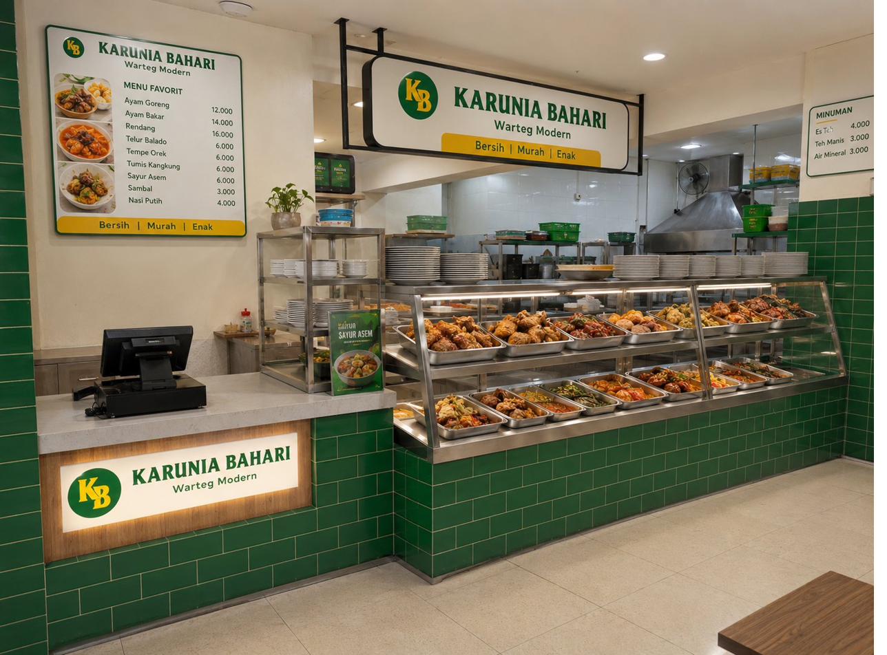 Warteg Karunia Bahari modern
